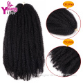 100g 18 Inch Folded 20 Strands Wholesale Long Crochet Afro Curl Marley Hair Kinky Synthetic Braid Braiding Hair